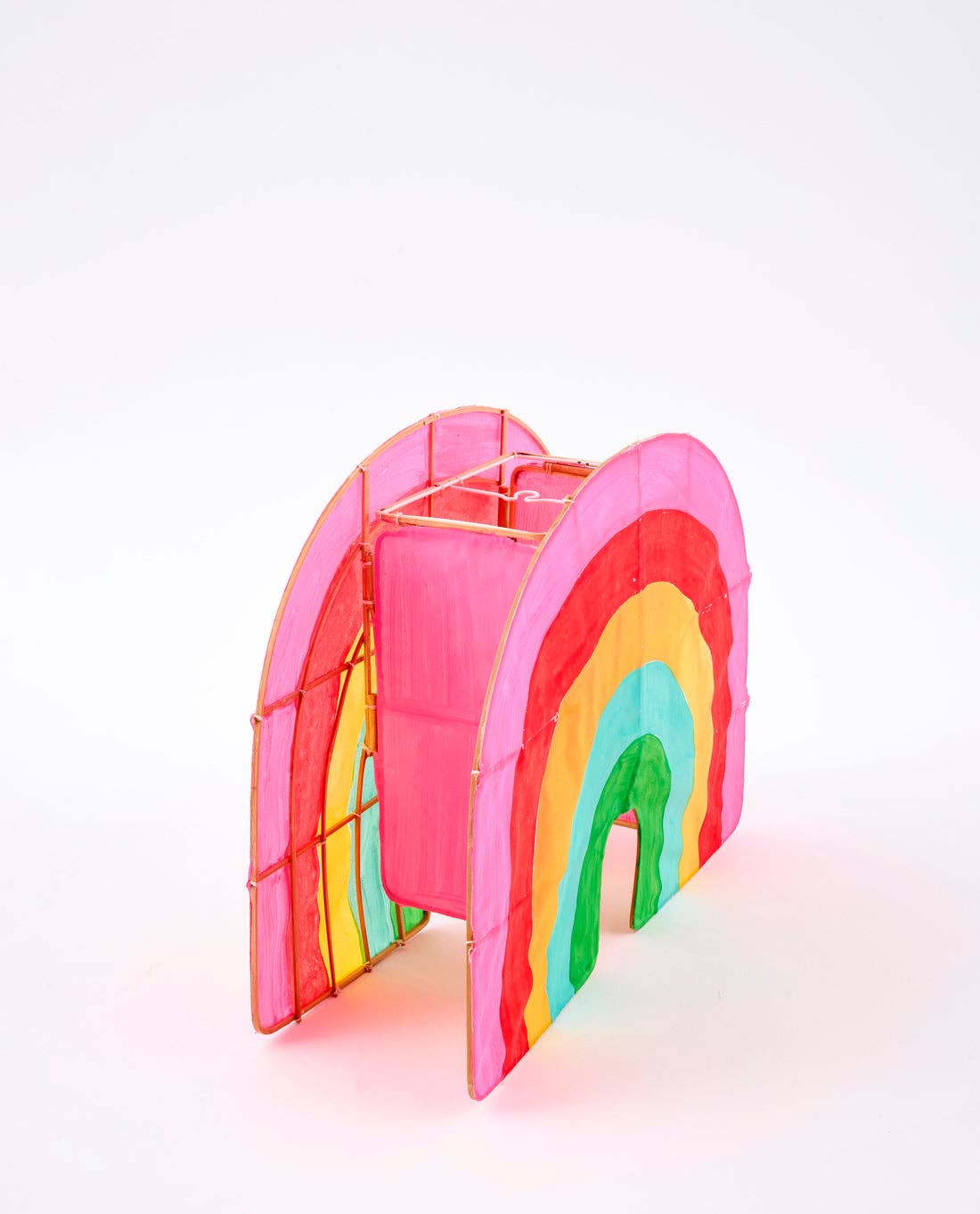 Bamboo Lantern Suspension Rainbow