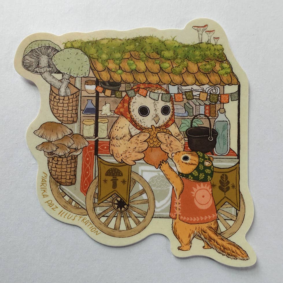 Acorn Market Sticker