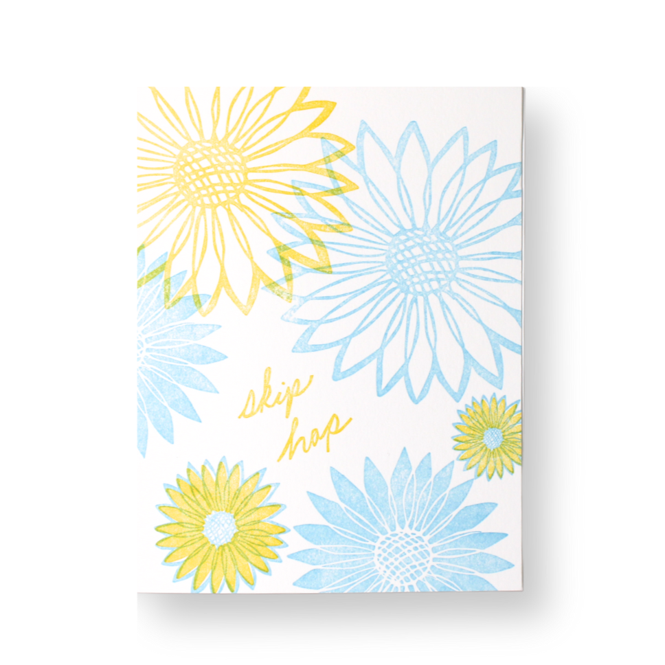 Vertical Floral Greeting Card - Sunflower