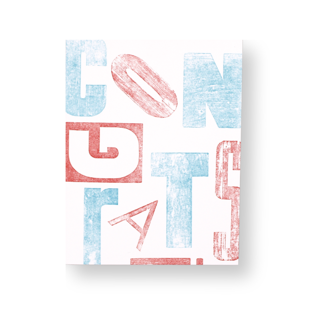 Congrats Card - Red