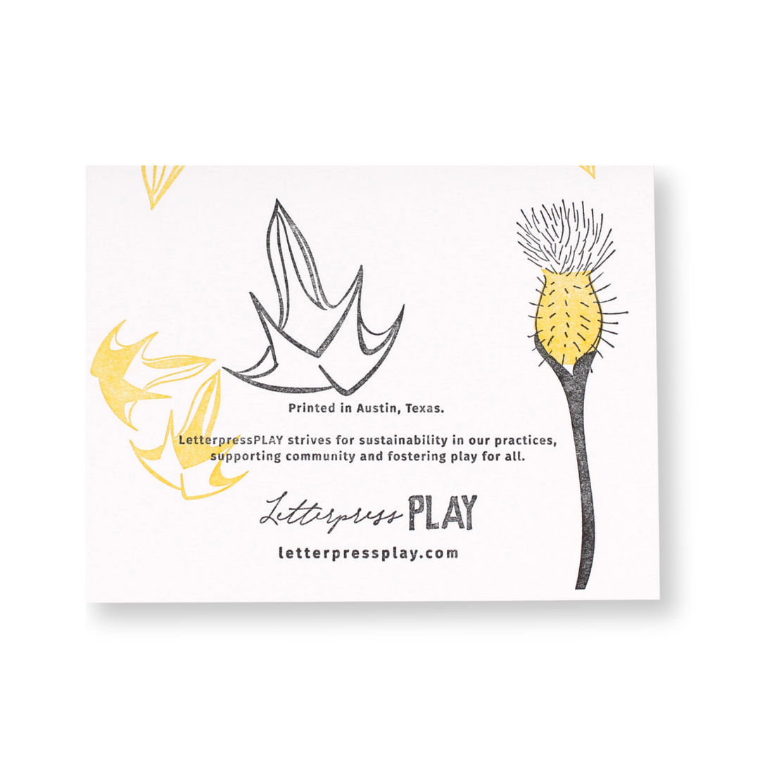 Floral Note Card - Moondrop