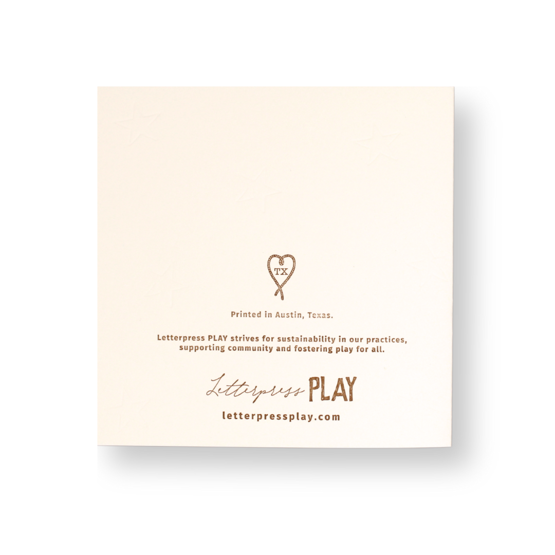 Dallas City Letterpress Card