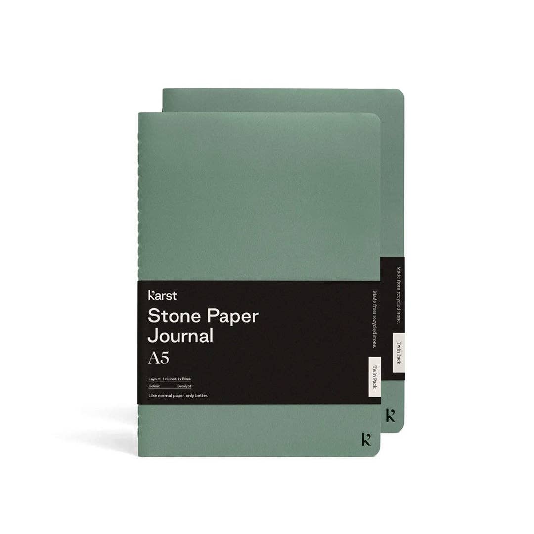 Karst - A5 Softcover Daily Journal Twin Pack: Slate