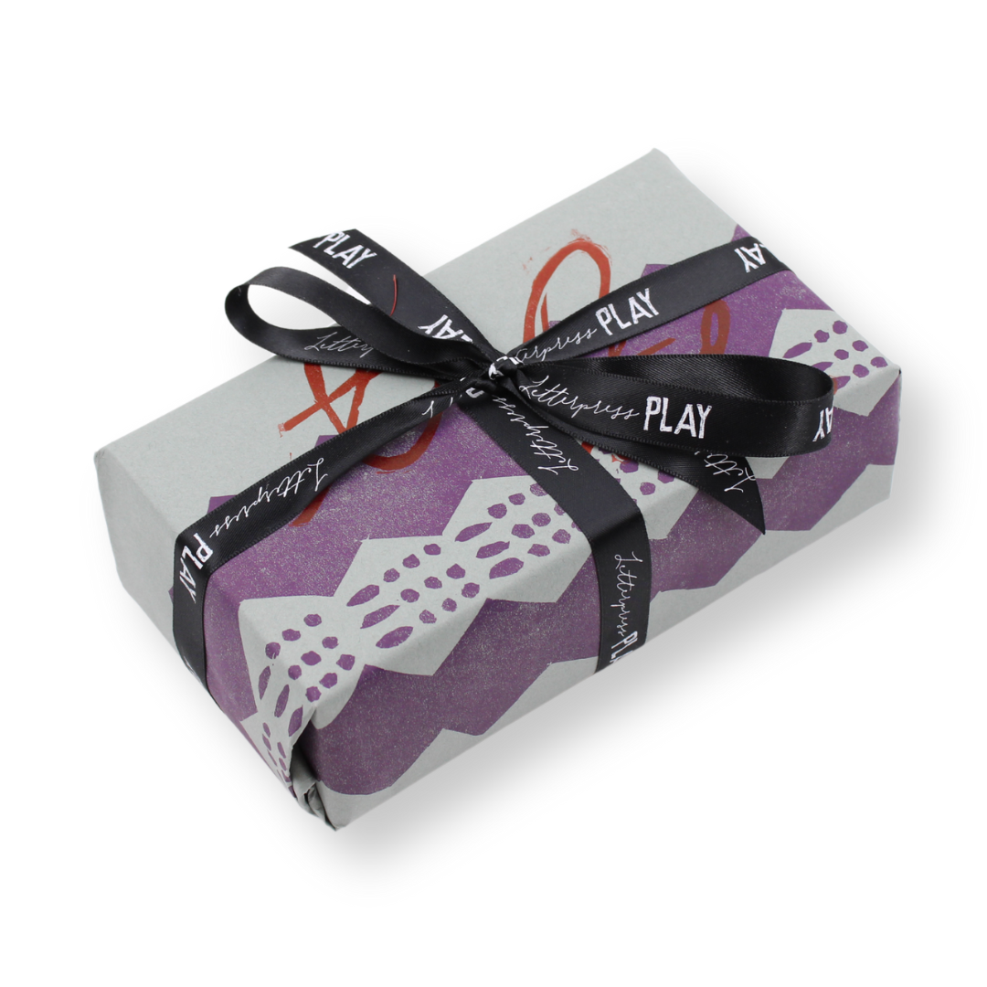 Blue Block-Printed Wrapping Paper