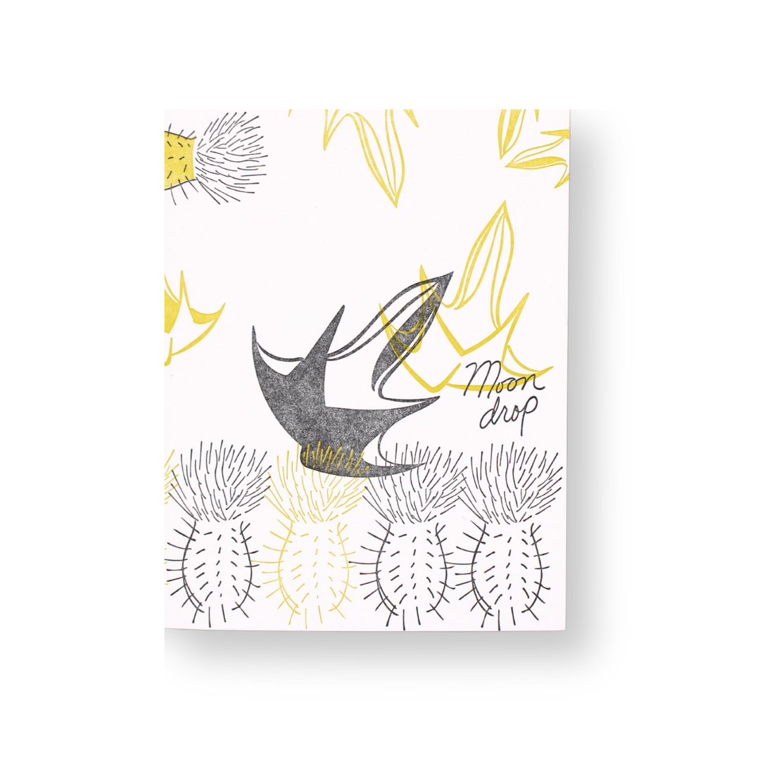 Vertical Floral Greeting Card - Moondrop
