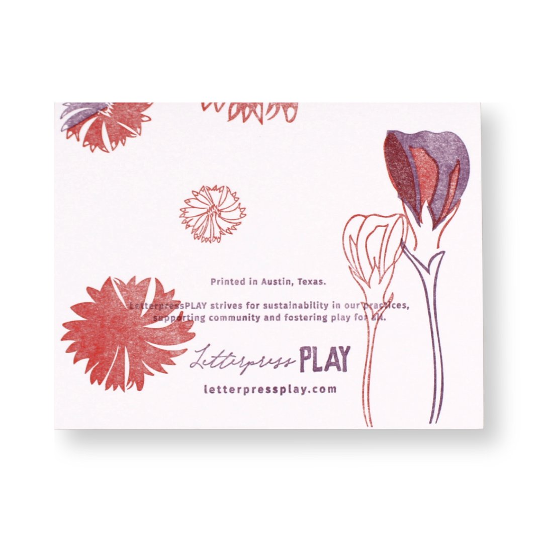Floral Note Card - Wildflower