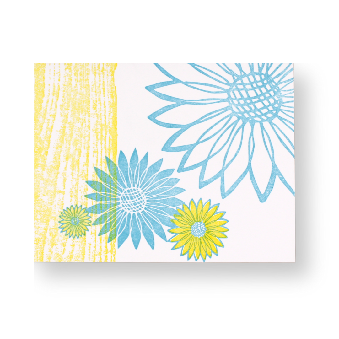 Floral Note Card - Sunflower