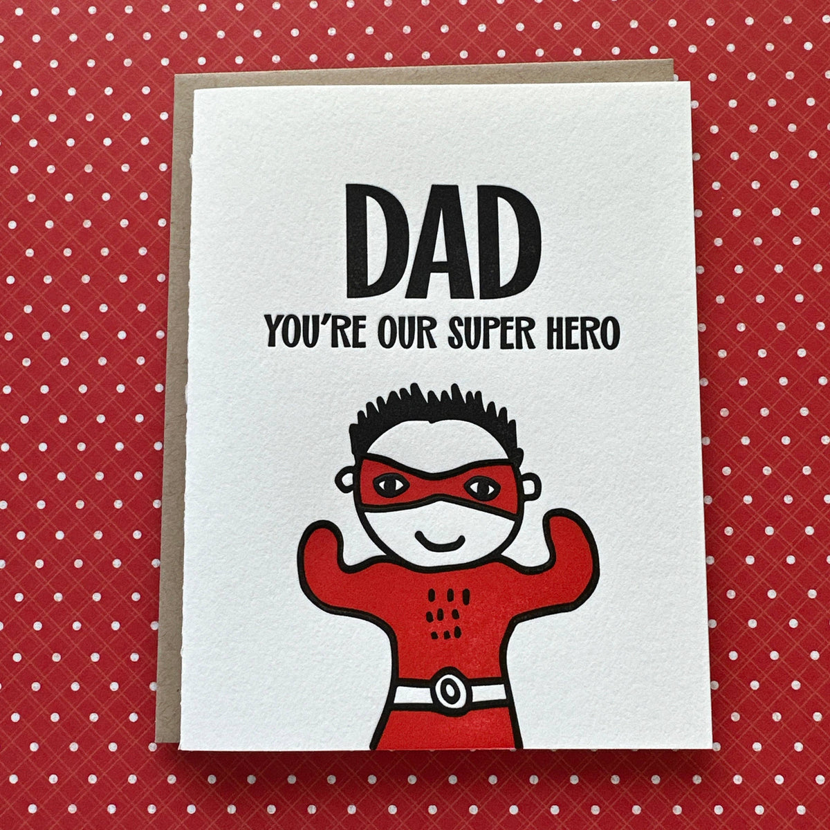 Dad Superhero Card