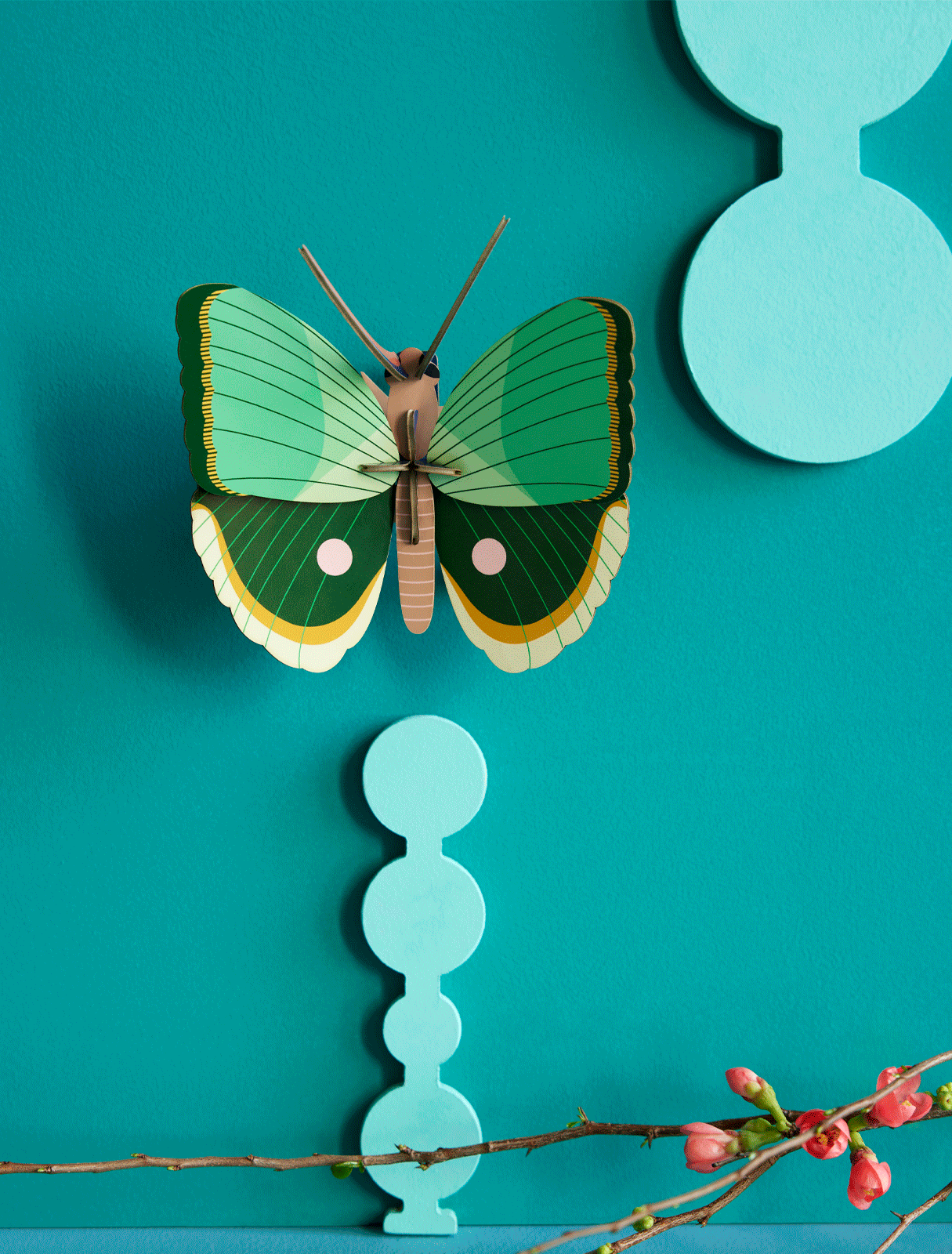 Fern Striped Butterfly 3D Wall Craft