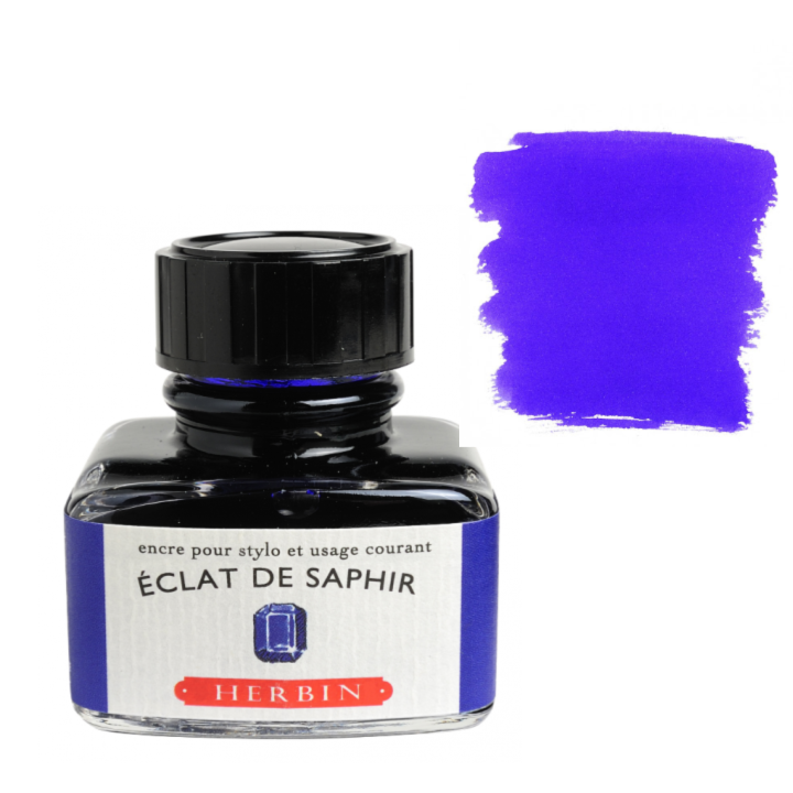Herbin Fountain Pen Ink 30ml Bottle -40 Colors: Vert Foret (Forest Green)