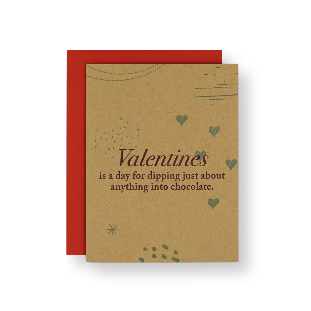 Valentine's Day - Dipping Chocolate Card