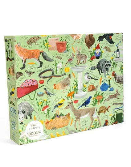 Critters In the Garden - 1,000 Piece Jigsaw Puzzle