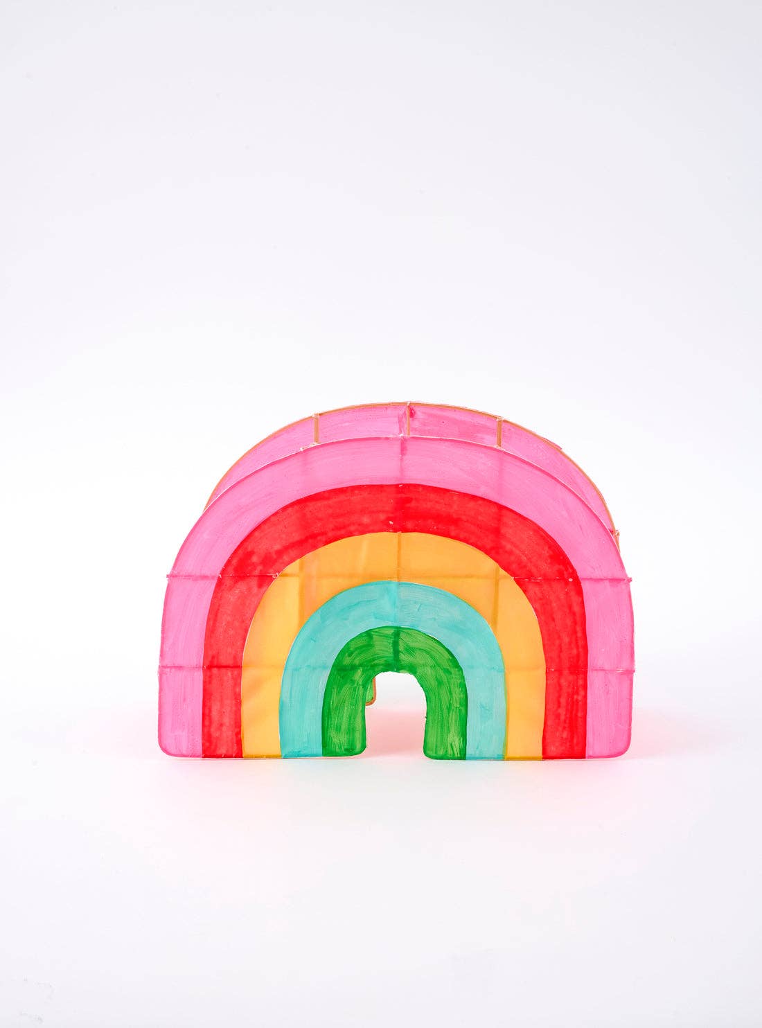 Bamboo Lantern Suspension Rainbow