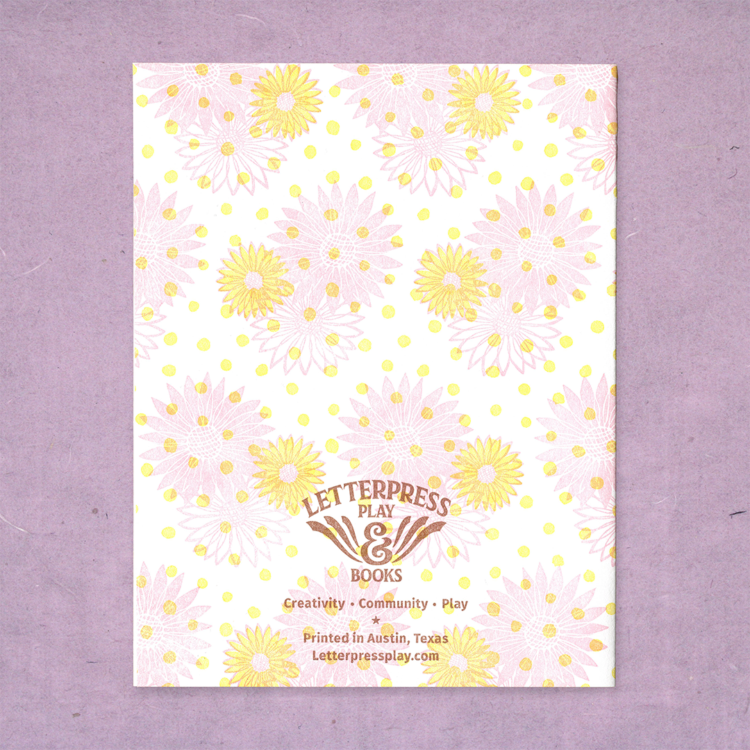 Bunny & Sunflower Letterpress Card