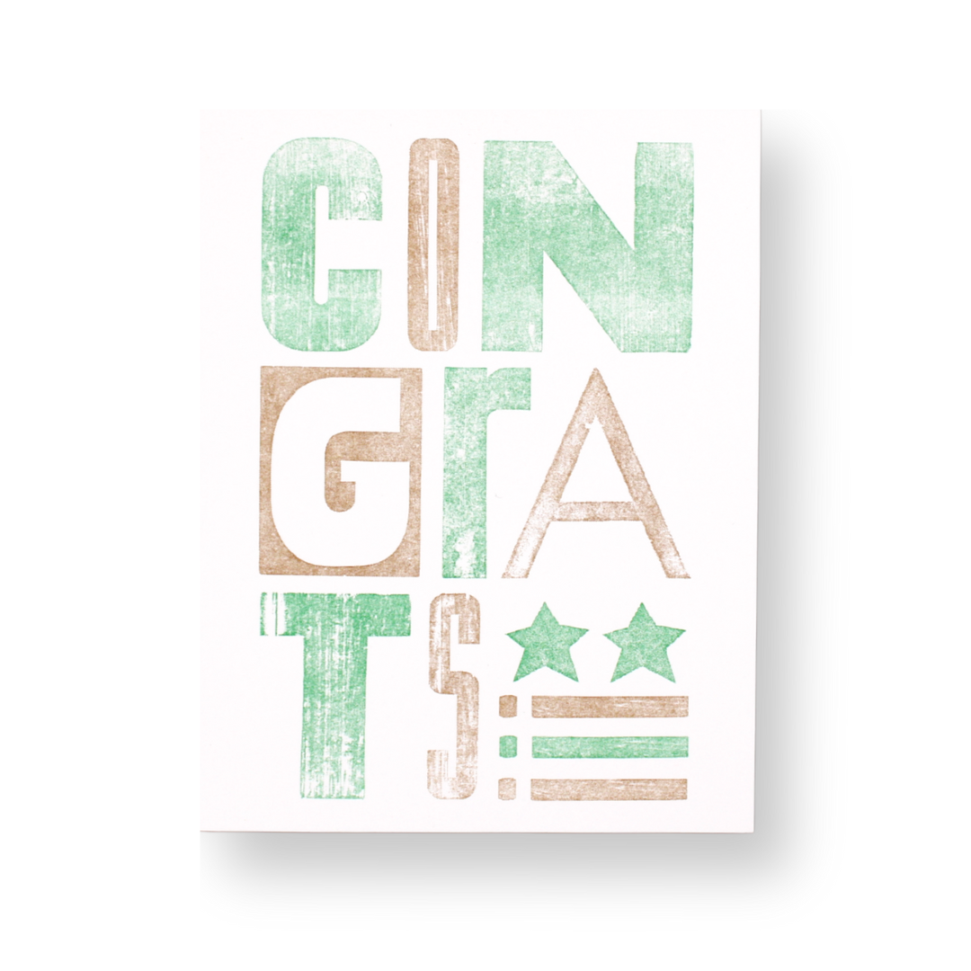 Congrats Card - Green