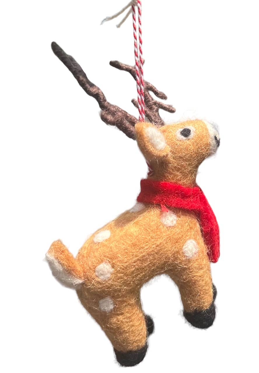 Deer Felt Ornament