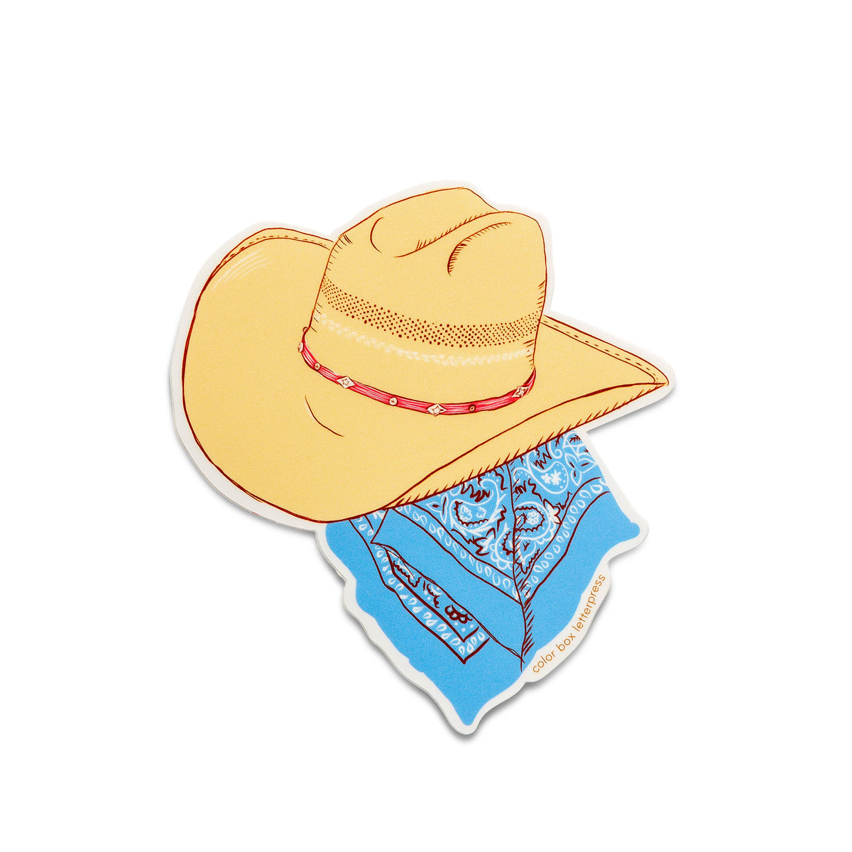 Hat and Bandana Sticker