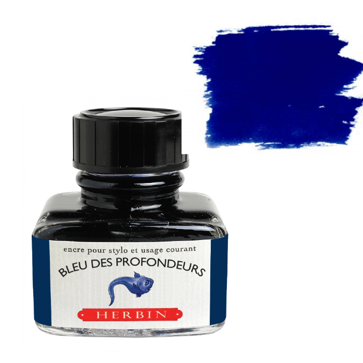 Herbin Fountain Pen Ink 30ml Bottle -40 Colors: Vert Foret (Forest Green)