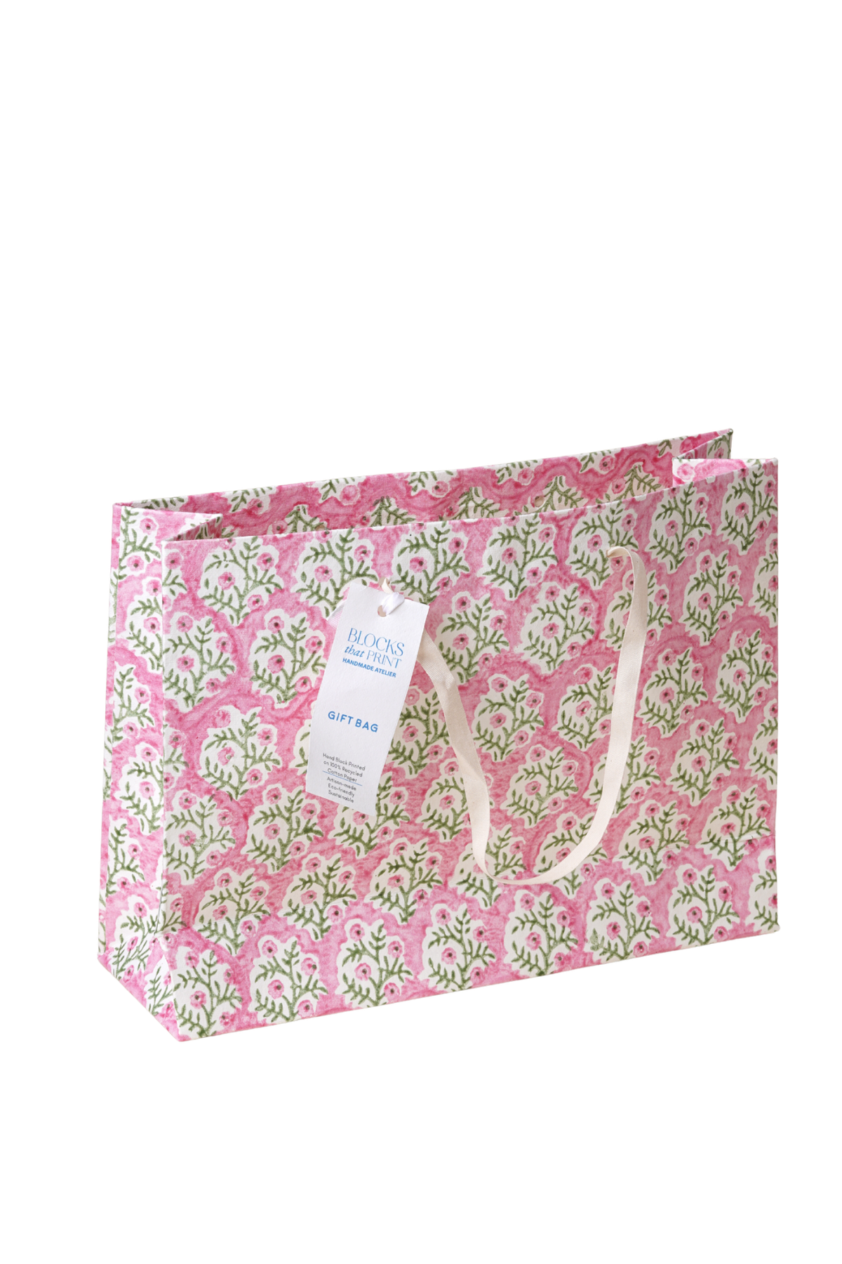 Medium Bougainvillea Gift Bags - Block Print