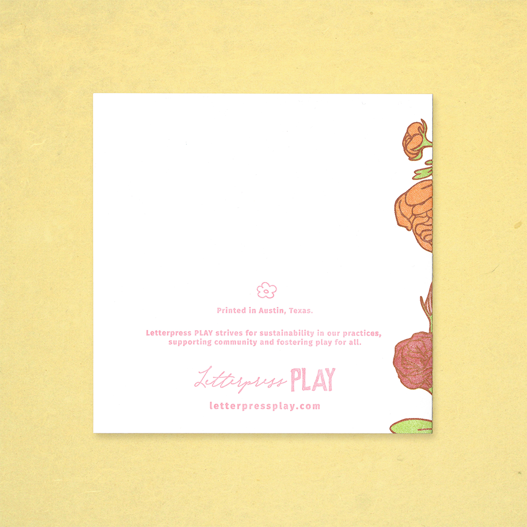 Happy Mother's Day Floral Letterpress Card