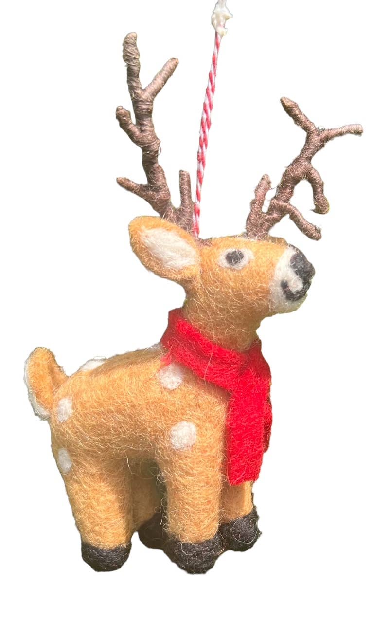 Deer Felt Ornament