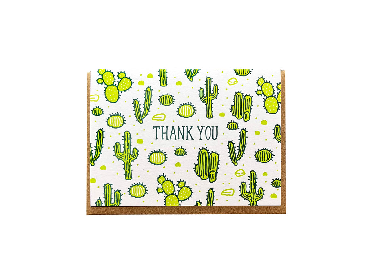 Cactus Thank You Card
