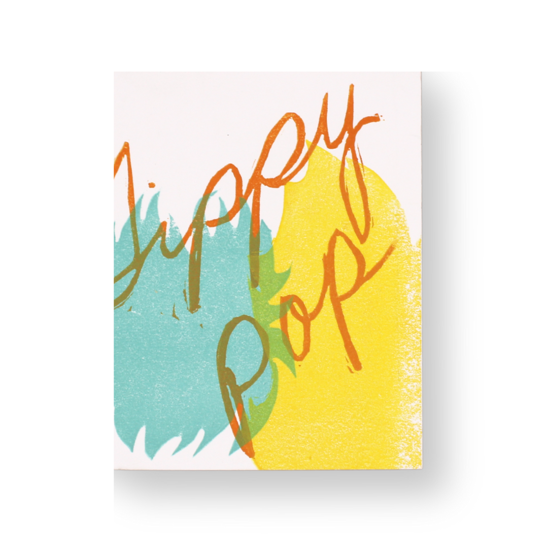 Block-Printed Greeting Card - Lantern