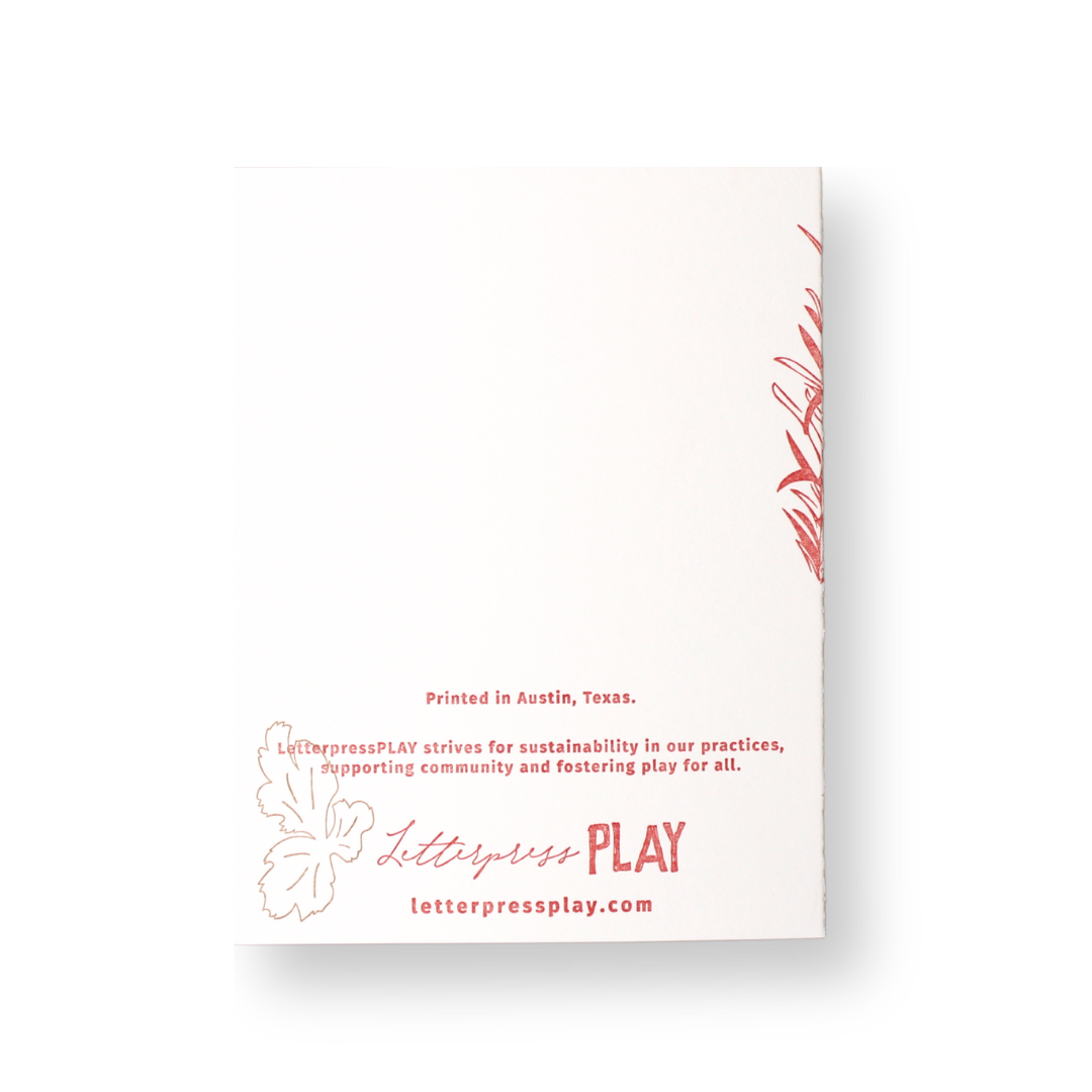 Vertical Floral Greeting Card - Herbs
