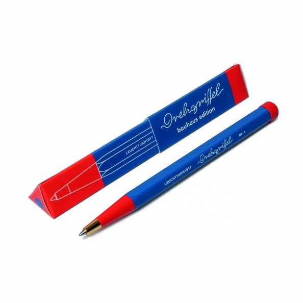 Bauhaus Edition - Drehgriffel Nr. 1 - Ballpoint Pen: Royal Blue / Red