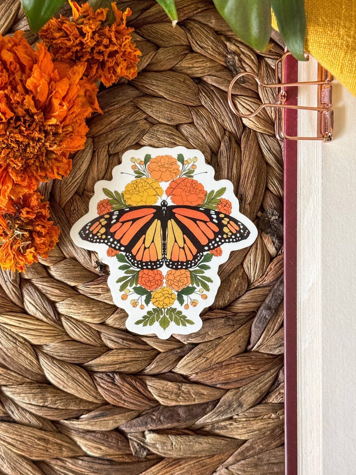 Monarch Butterfly Vinyl Sticker