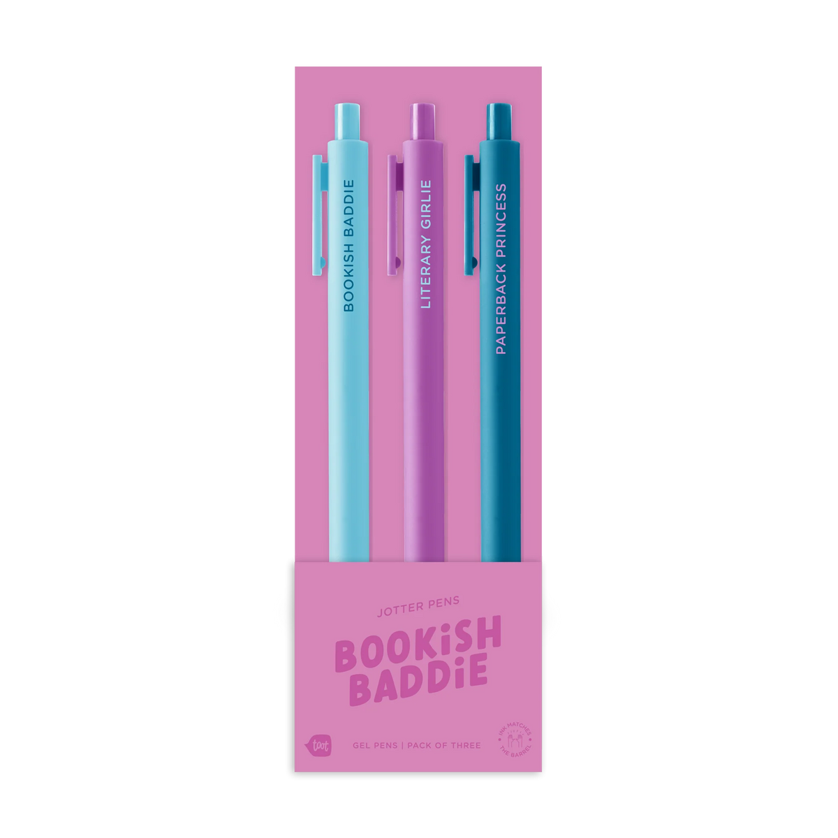 Bookish Baddie Jotter Pen 3-Pack