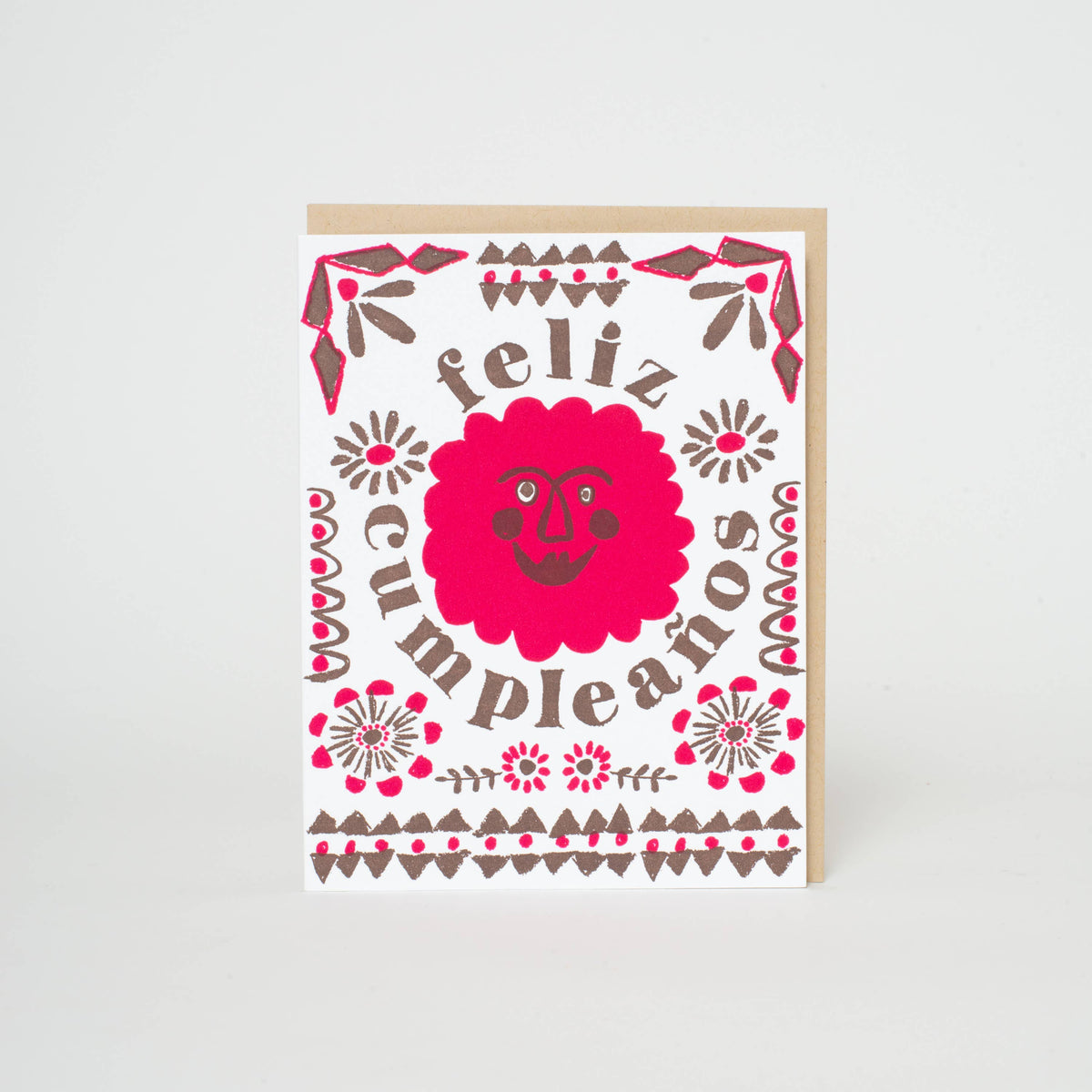 Feliz Cumpleaños Birthday Letterpress Greeting Card