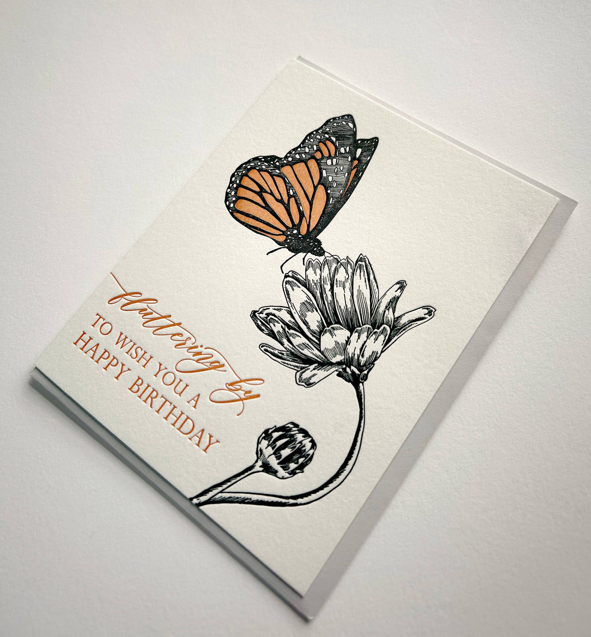 Fluttering By To Wish You A Happy Birthday Card