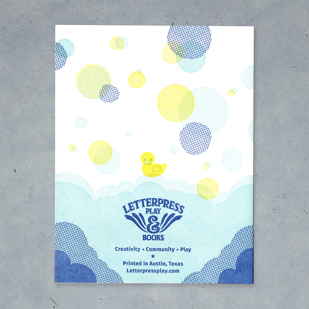 Lucky Duckling Letterpress Card