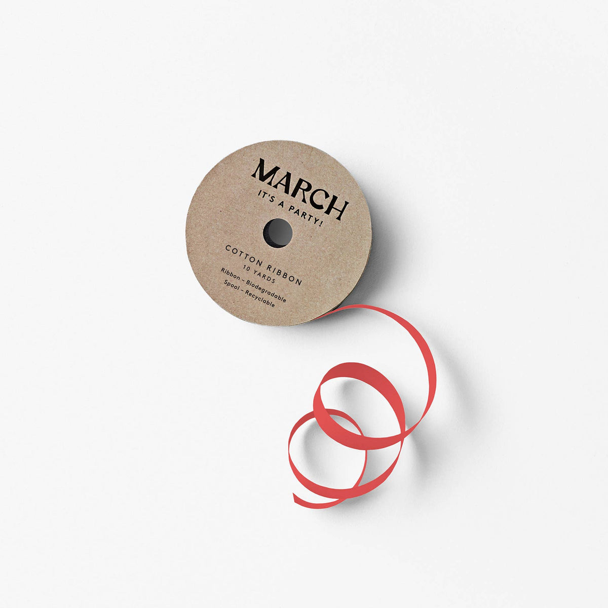 Cotton Ribbon: Red