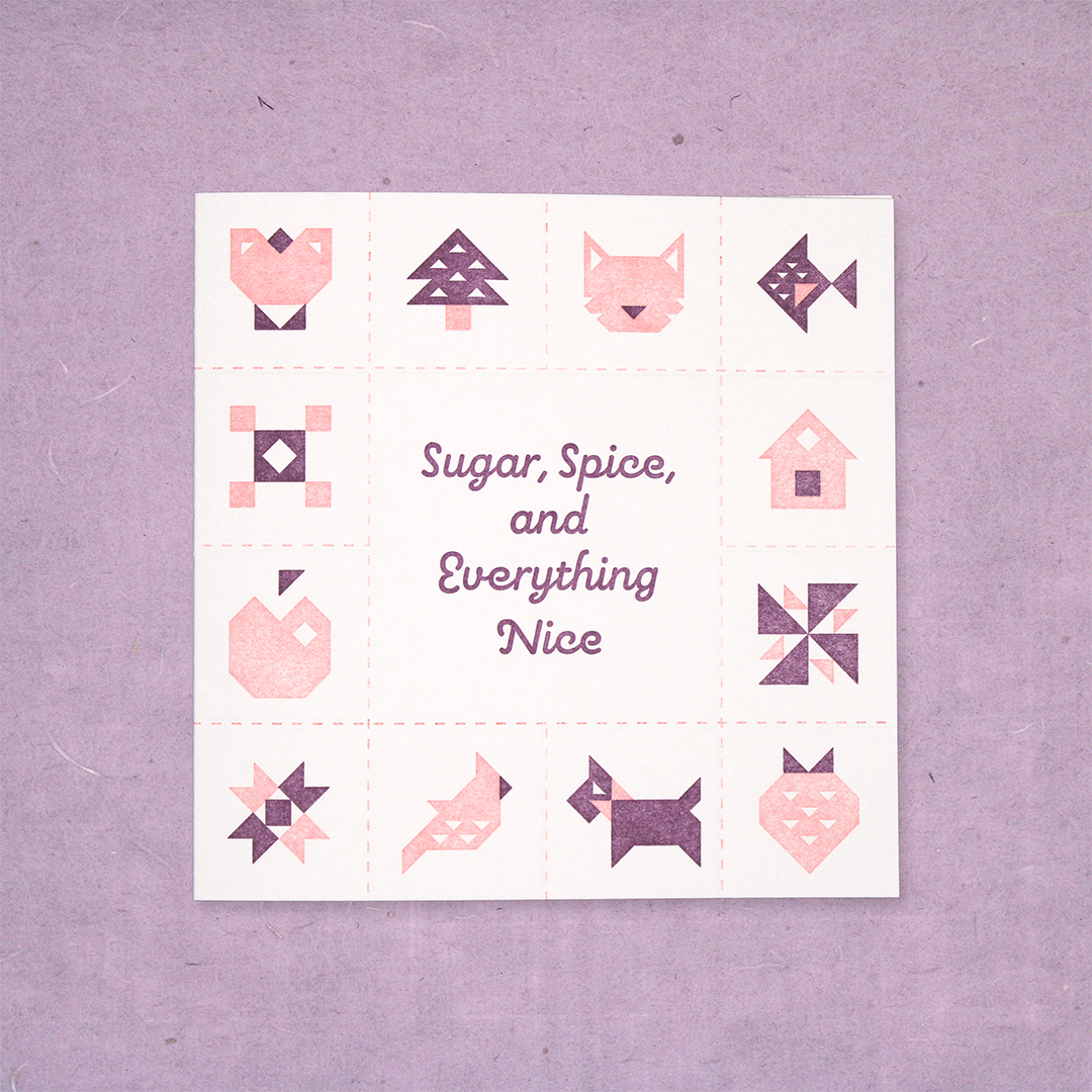 Sugar, Spice & Everything Nice Letterpress Card
