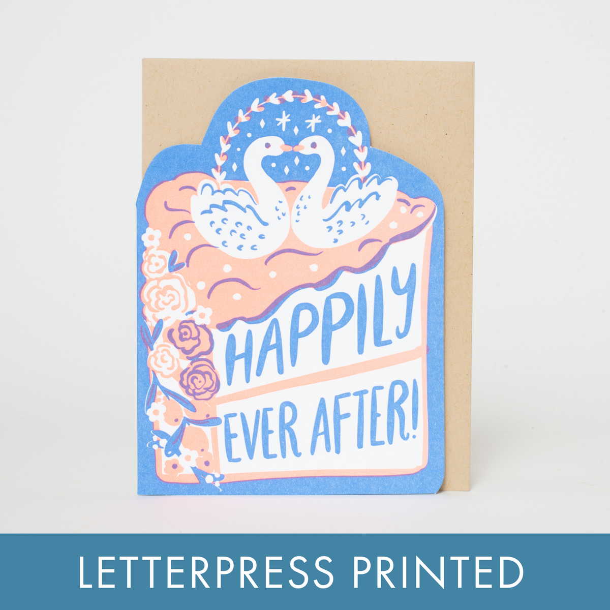 Wedding Congrats Die-cut Letterpress Greeting Card by Hello!Lucky: Paper tab