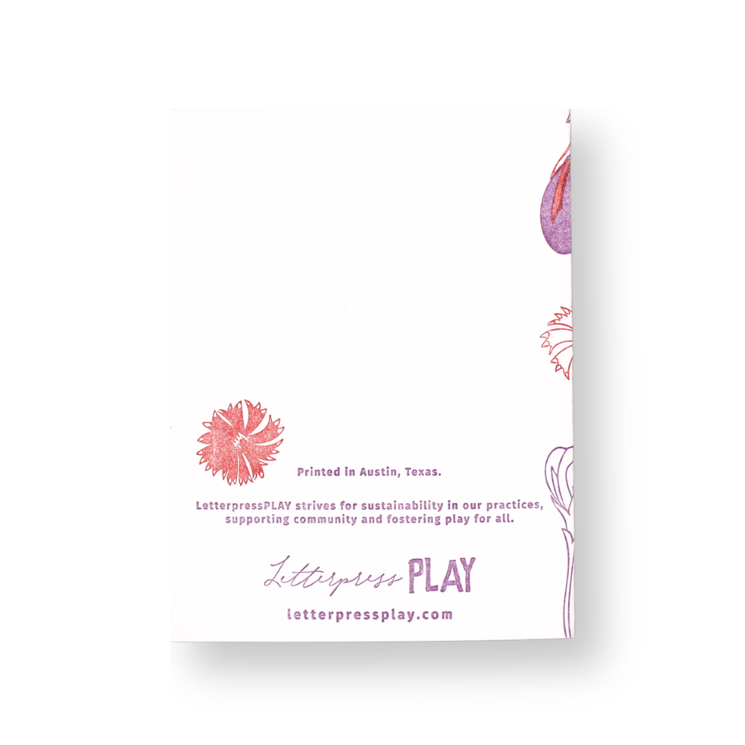Vertical Floral Greeting Card - Wildflower