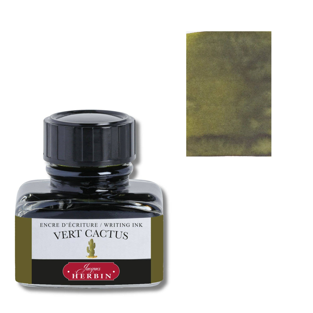 Herbin Fountain Pen Ink 30ml Bottle -40 Colors: Vert Foret (Forest Green)