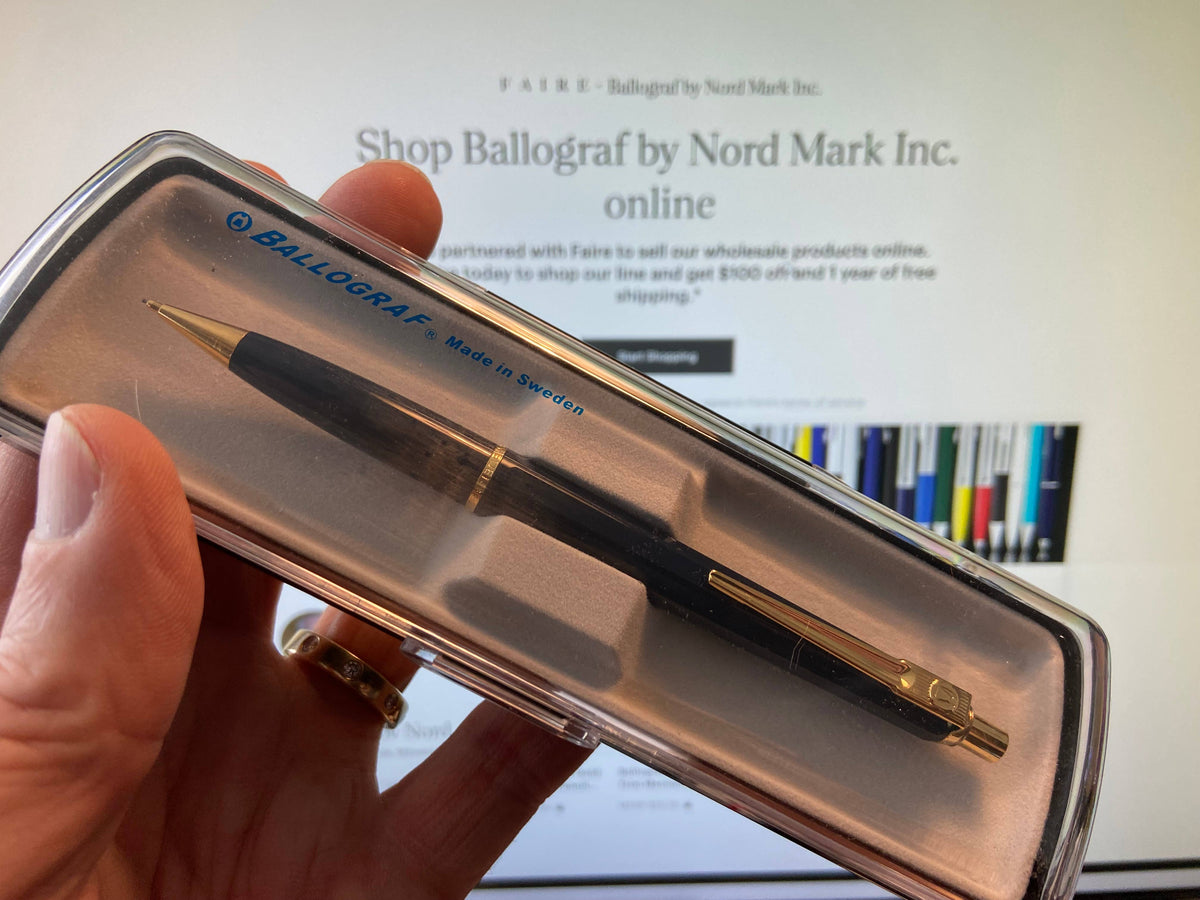 Ballograf EPOCA Gold Trim Mechanical 0.7mm Pencil: Black