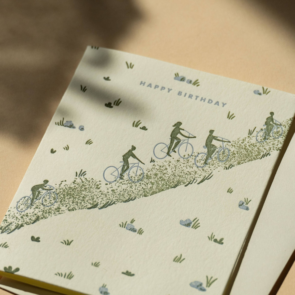 Birthday Trail Letterpress Card