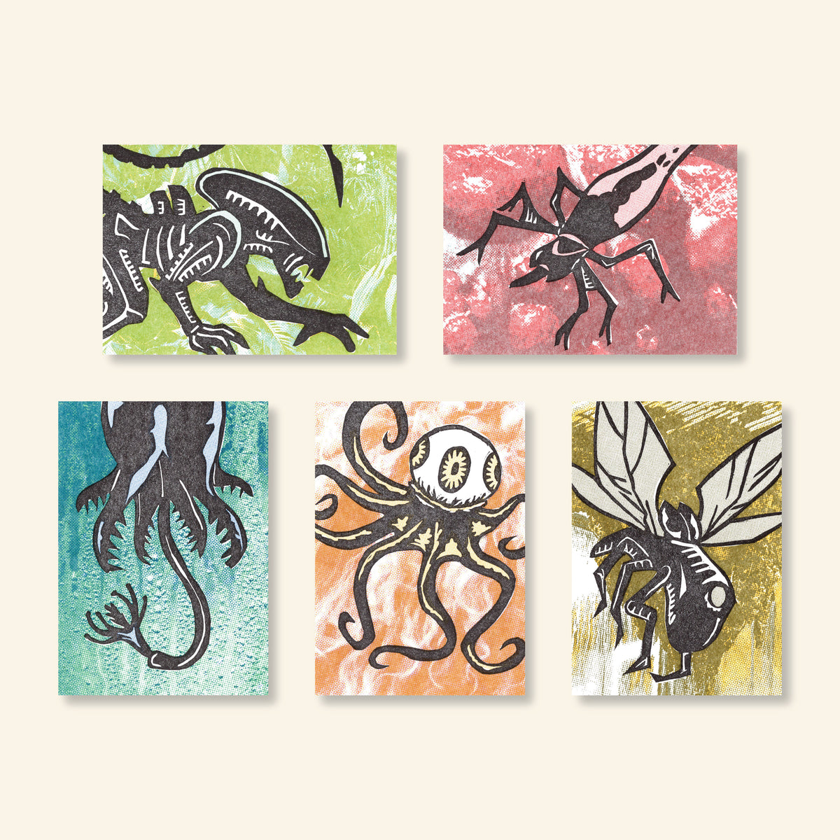 "Miniatures of Horror" Alien: Earth Cards