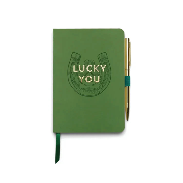 VINTAGE SASS NOTEBOOK WITH PEN - LUCKY YOU