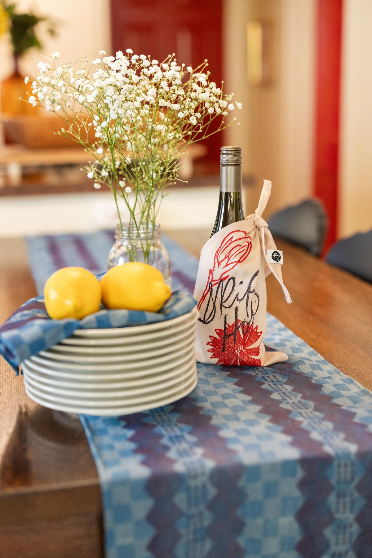 Block-Printed Tiny Tote