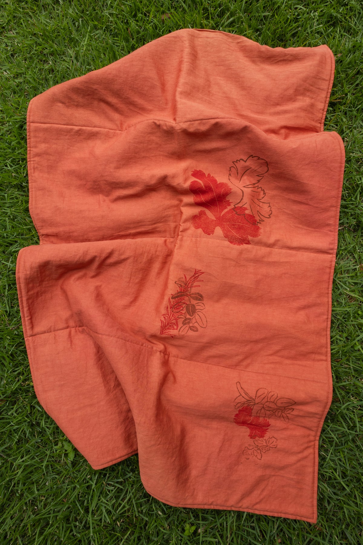 Block-Printed Baby Blanket