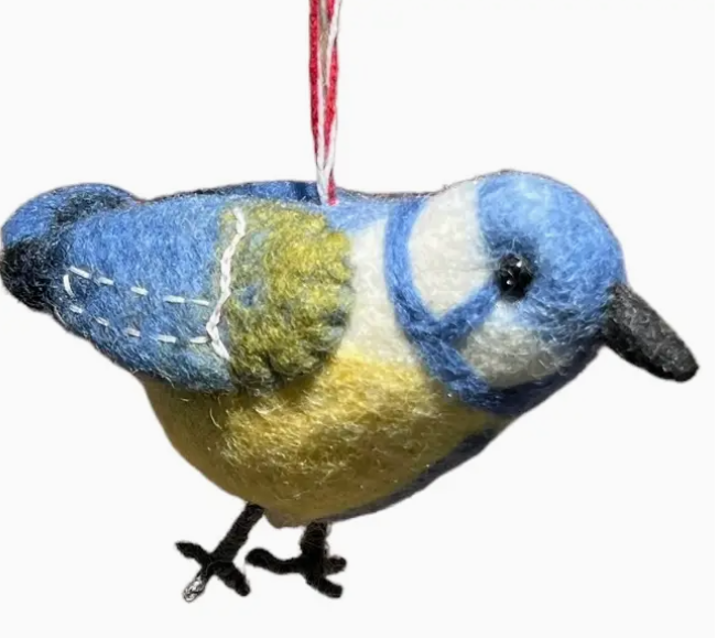 Blue Bird Felt Ornament