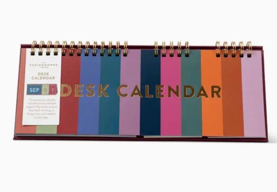Color-block Perpetual Desk Calendar