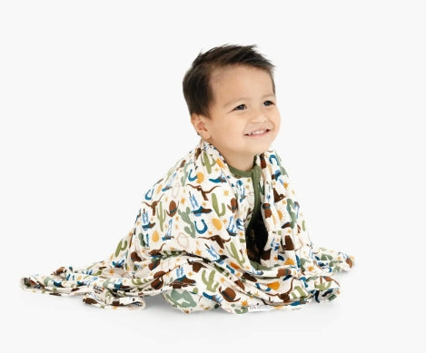 Howdy Western Luxury Bamboo Swaddle Blanket