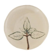 Hand-Painted Botanical Stoneware Dish, 4 styles (Each One Will Vary)