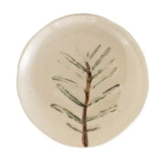 Hand-Painted Botanical Stoneware Dish, 4 styles (Each One Will Vary)